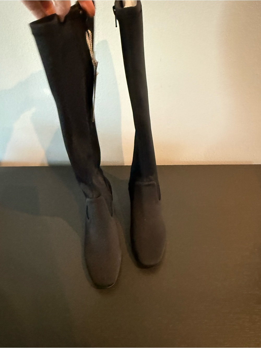 Alex Marie Black Over-the-Knee Stretch Boots